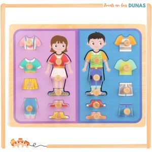 Puzzle en Bois Vêtements