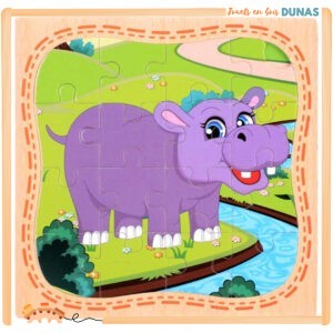 Puzzle en Bois Hippopotame
