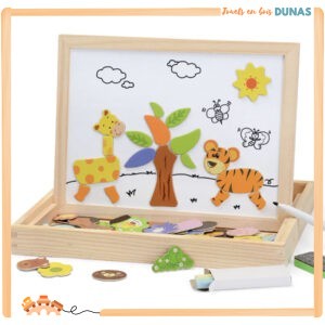 Puzzle en Bois Magnétique