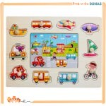 Puzzle en Bois Moyens de Transport