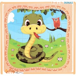 Puzzle en Bois Serpent