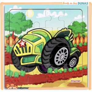 Puzzle en Bois Tracteur