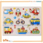Puzzle en Bois Véhicules