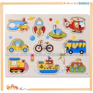 Puzzle en Bois Véhicules
