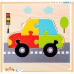 Puzzle en Bois Voiture