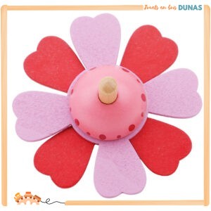 Toupie en Bois Rose