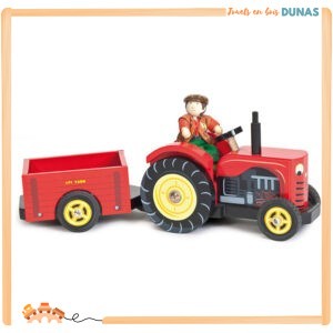 Tracteur en Bois avec Fermier