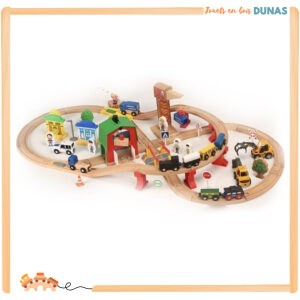 Train en Bois Avec Circuit