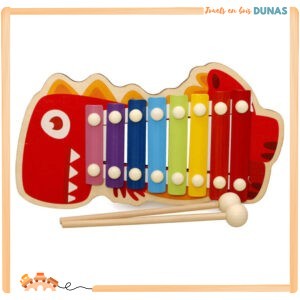 Xylophone en Bois Dinosaure