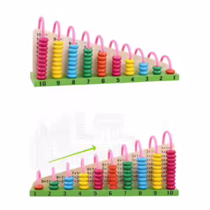 boulier en bois addition soustraction